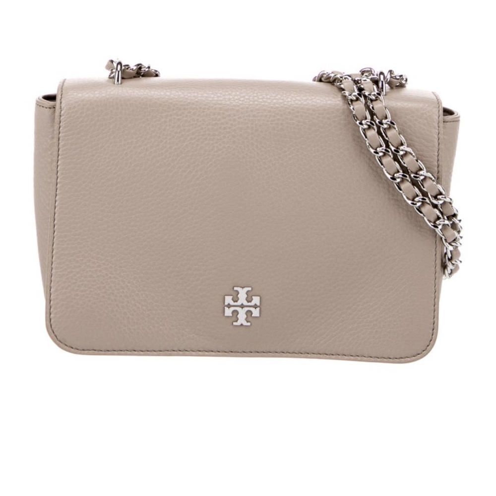 Tory Burch Beige Leather Crossbody Bag